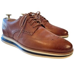 Cole Haan Original Grand 350 Energy One Lace-Up Wingtip Oxford Brown Shoe Mens 9